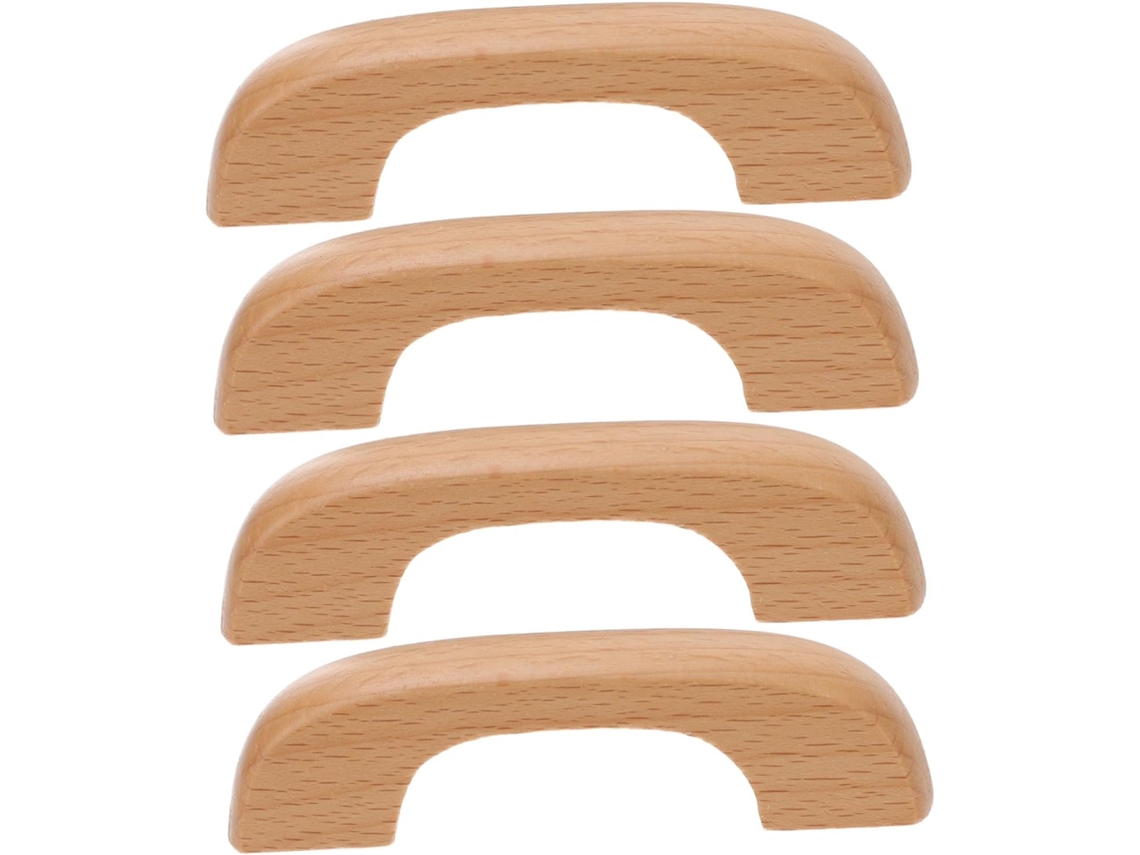 Tiradores Para Muebles De Madera Maciza De Haya De 64 4 4x25, Barnizados, Distancia Entre Centros De Mm Para Cajones
