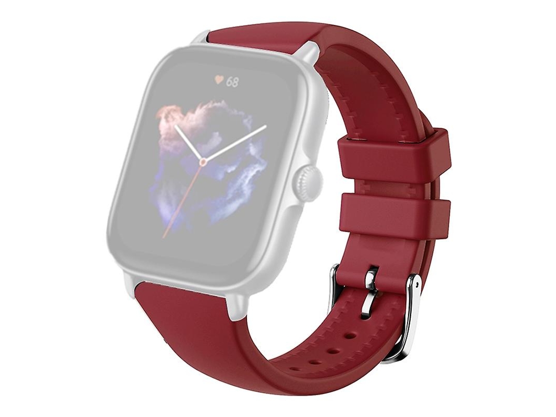 Correa de silicona de 20 mm para reloj inteligente Huami Amazfit GTS 4/3/2/mini/bip con hebilla en U para bicicleta eléctrica