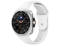 Bracelete Para Samsung Galaxy Watch 8 / 8 Classic - Silicone Com Fivela Reversa - Branca