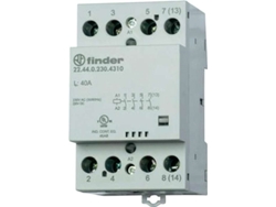 Contactor de instalación 22.44.0.230.4710 3 NA/1 NC 40/4/1,2 A (22.44.0.230.4710) Finder (30/110/220 V)