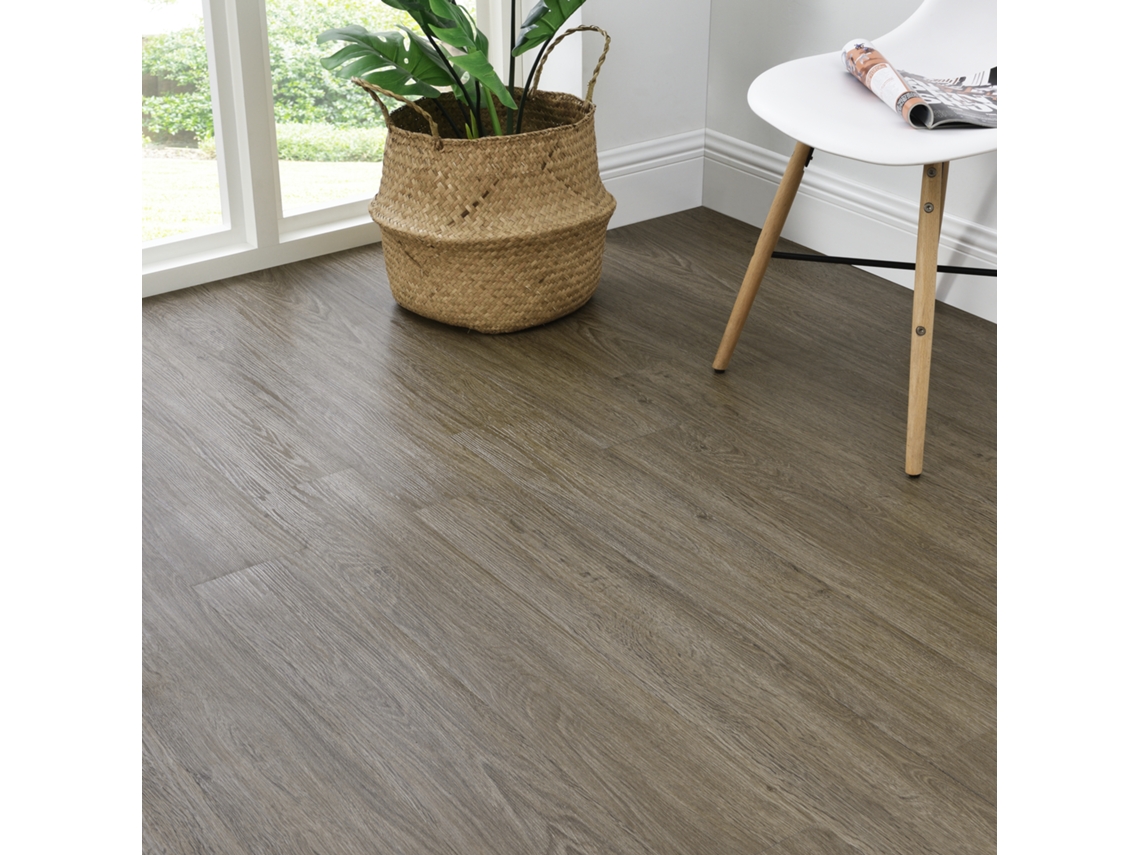 Suelo de vinilo Mons PVC autoadhesivo (7 láminas 0,975 m2) Roble claro mate [NEU.HAUS]