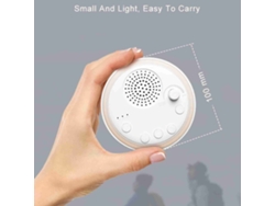 Máquina Portátil De Ruido Blanco Para Bebés Con 16 Sonidos, Luz Nocturna, Temporizador Y Diseño Para Viajes.