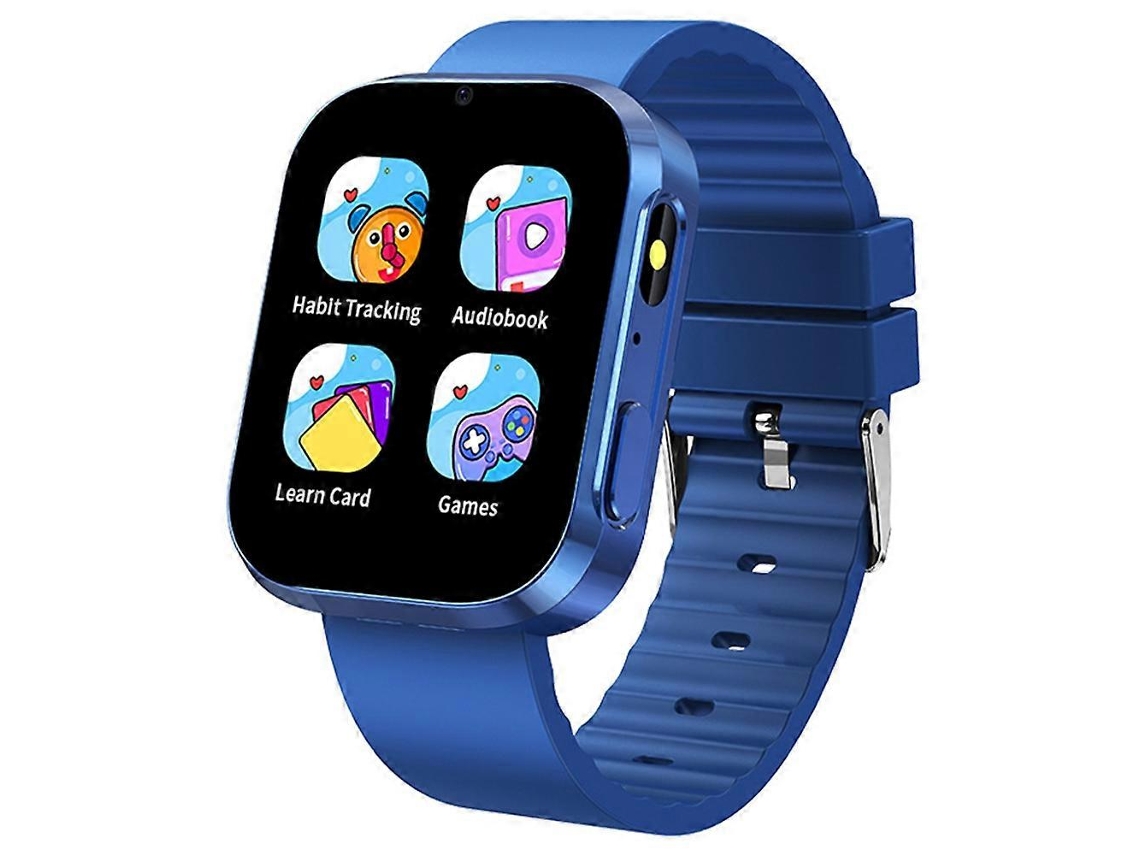 Reloj inteligente para niños A21 con pantalla táctil de 1,5 pulgadas, 30 juegos, podómetro, cámara y rastreador de hábitos de bicicleta eléctrica Ly (azul)
