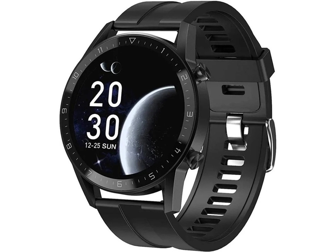 Reloj inteligente para hombre y mujer, Android e iOS, Bluetooth, monitor de ritmo cardíaco, presión arterial, actividad física, deportivo, resistente al agua, Yizhood (negro)