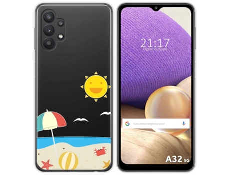 Carcasa Samsung Galaxy A32 5G TUMUNDOSMARTPHONE Dibujos Transparente Multicolor