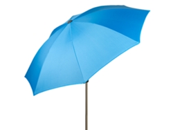 AKTIVE Sombrilla playa grande 220 cm inclinable azul UV50 c/funda