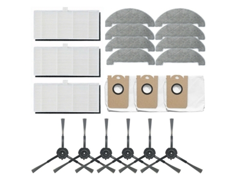 Para Viomi S9 accesorios para aspiradoras Filtro de Cepillo Lateral paño de mopa Kit de bolsa de polvo