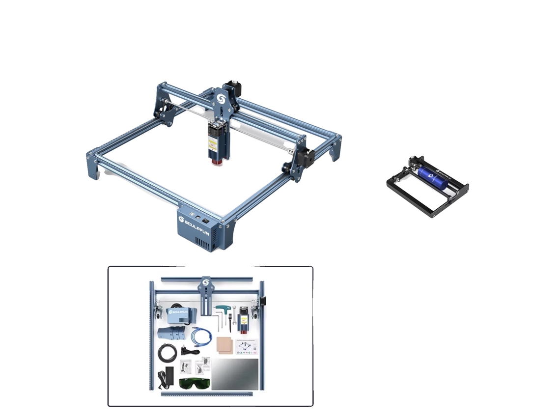 Máquina de grabado láser de alta precisión y compatibilidad versátil. Kit 1. Enchufe europeo. 5,5 W OEM.