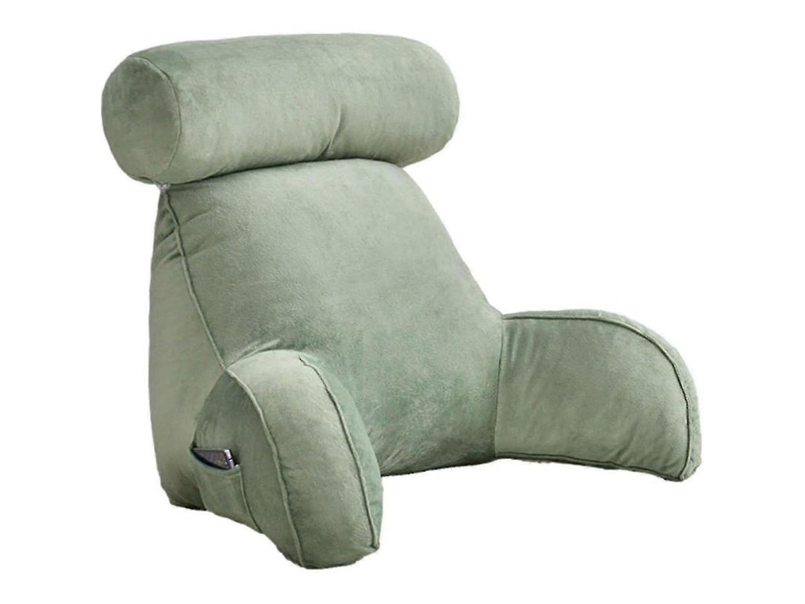 2026-almohada De Apoyo Para Leer Y Ver Tv, Almohada Lumbar Con Brazos Y Bolsillos Laterales, Almohadilla Cervical Desmontable, Lavable