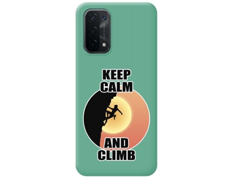 Carcasa Oppo A54 5G / A74 5G TUMUNDOSMARTPHONE Silicona Líquida Dibujos Verde