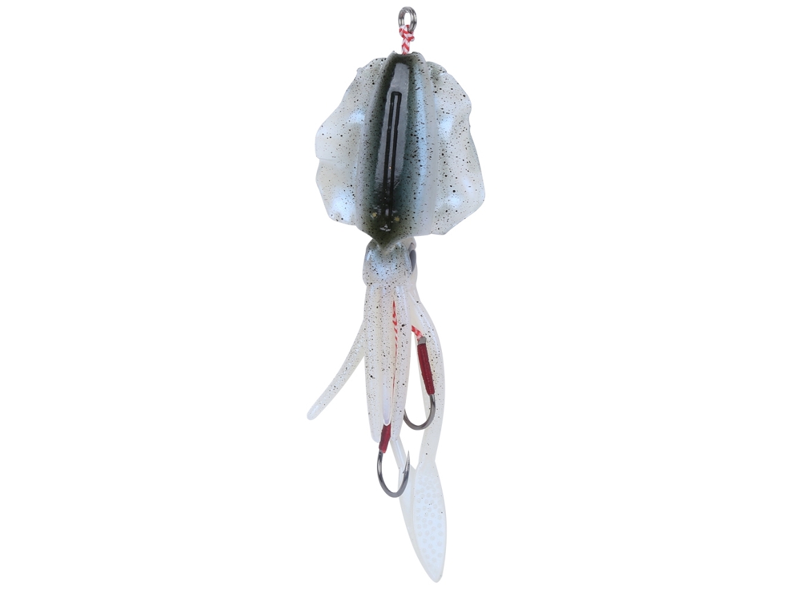 Señuelo Artificial Luminoso Con Forma De Calamar Y Falda, Señuelo Blando Para Pesca, Color Azul, 15 Cm.