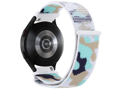 Correa de nailon 22mm ajustable para Samsung Galaxy Watch 3 45mm/Huawei Watch GT3 Pro 46mm - cian