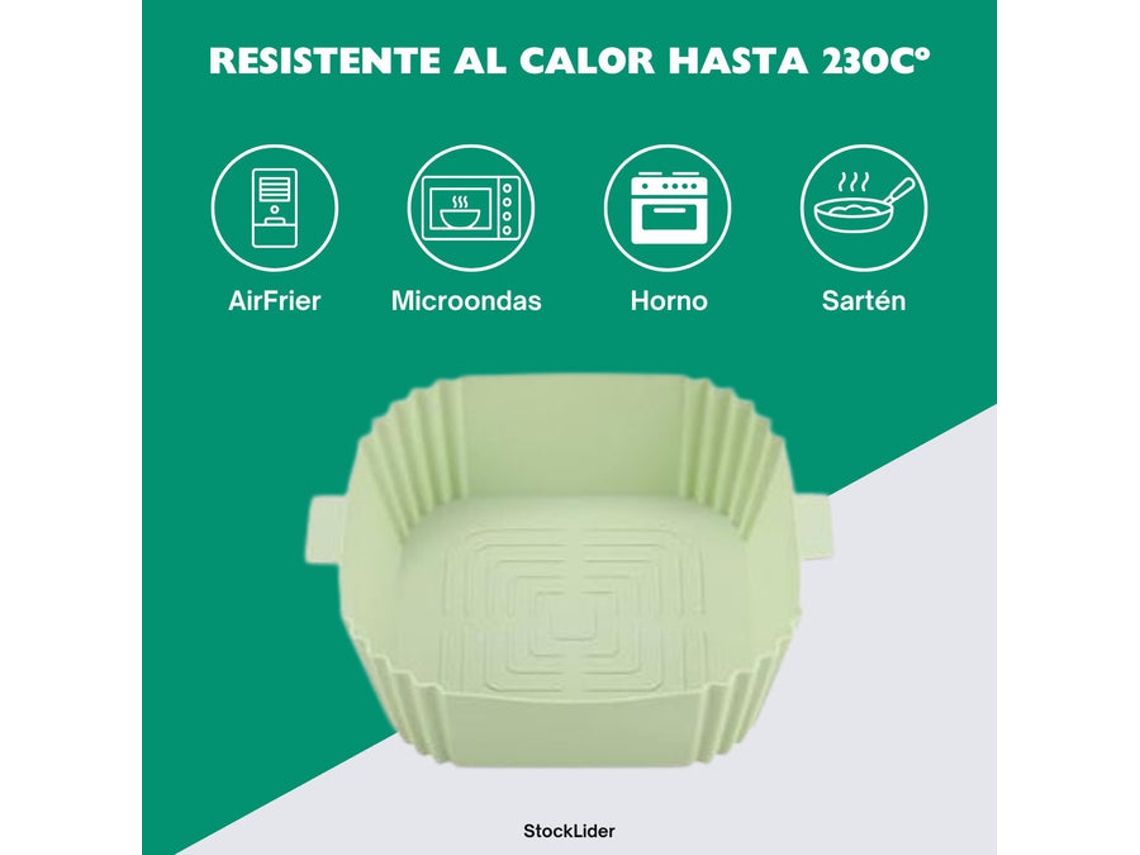Juego de bandejas de silicona para freidora de aire - 6 unidades