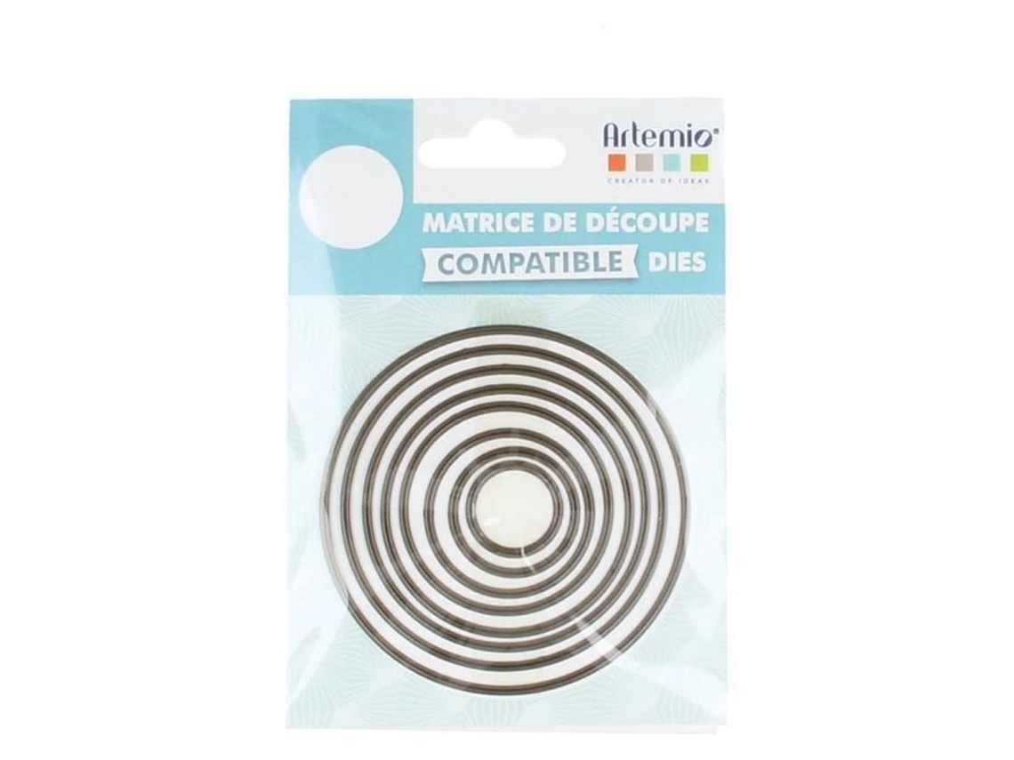 Troquel de Corte Círculos Pequeños - Artêmio - ø1.8 cm - ø2.5 cm - ø3.3 cm
