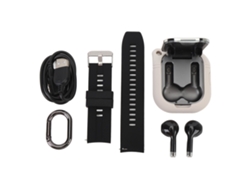 Reloj Inteligente 2 En 1 Con Nfc, Podómetro Deportivo Y Auriculares Bluetooth