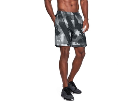 Pantalones para Hombre UNDER ARMOUR Launch Sw 20 Cm Gris para Fitness (S)