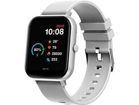 ABYX Reloj conectado Fit Touch 3 con podómetro y pulsómetro Gris