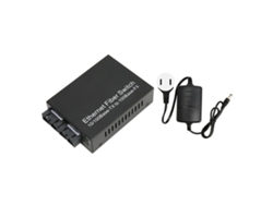 Convertidor De Medios De Fibra Óptica 100mbps Sm Sc Doble Banda Tx1310nm 25km Rj45 Enchufe Estadounidense