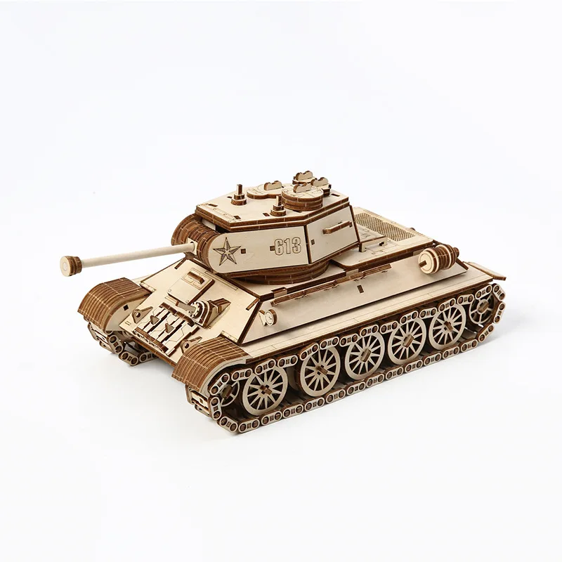 Modelo De Tanque Alemán Para Construir En 3d Con Bloques De Madera.