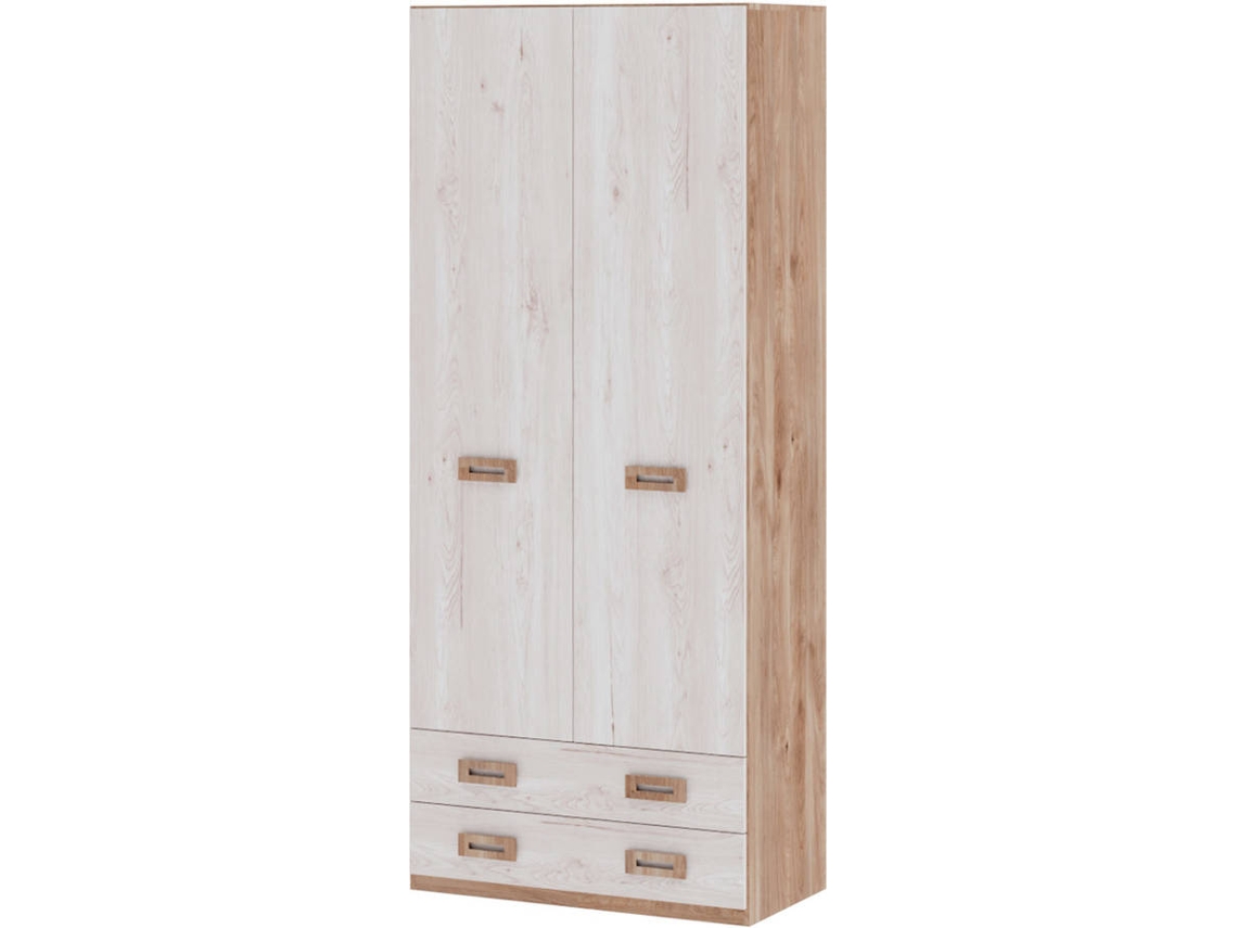 Armario MUEBLAM Roble Artic Melamina (99x232x50 cm)