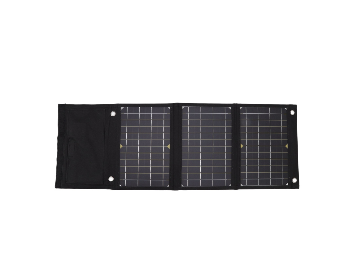 Panel Solar Monocristalino Portátil Plegable De 24 W Con 2 Puertos Usb Para Camping Y Uso Al Aire Libre.