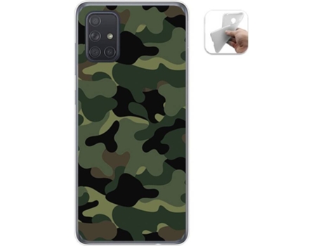 Carcasa Samsung Galaxy A71 TUMUNDOSMARTPHONE Camuflaje Multicolor