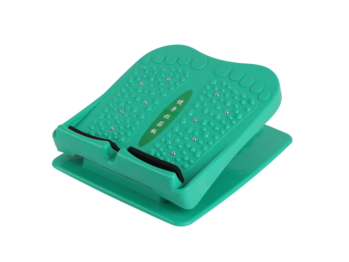 Mesa Inclinada Para Estiramiento De Pantorrillas Con 5 Ajustes, Rodillos De Masaje, Abs Verde, Para Gimnasio En Casa.