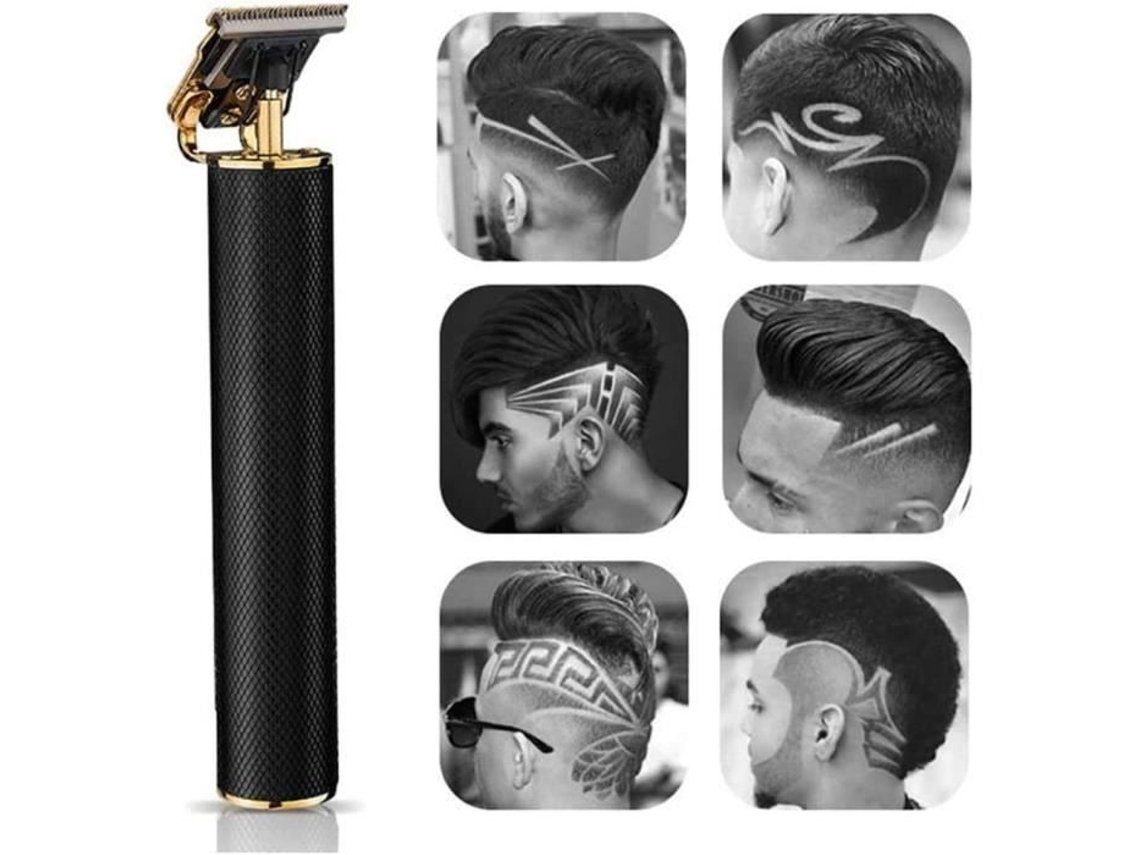 Cortadora de pelo para hombres, cortadora de pelo recargable silenciosa eléctrica inalámbrica, 4 peines de límite reemplazables O3691