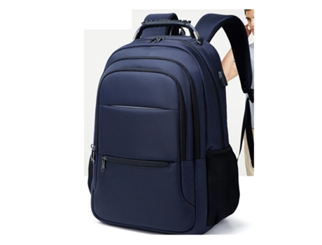 Mochila para ordenador portátil Mochila de viaje Mochila de negocios Mochila escolar grande impermeable para hombres-azul