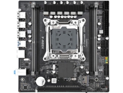 Placa base X99m con 4 ranuras de memoria DDR4, 128 GB de almacenamiento, socket LGA2011, compatible con 3 procesadores. SFUSHOS