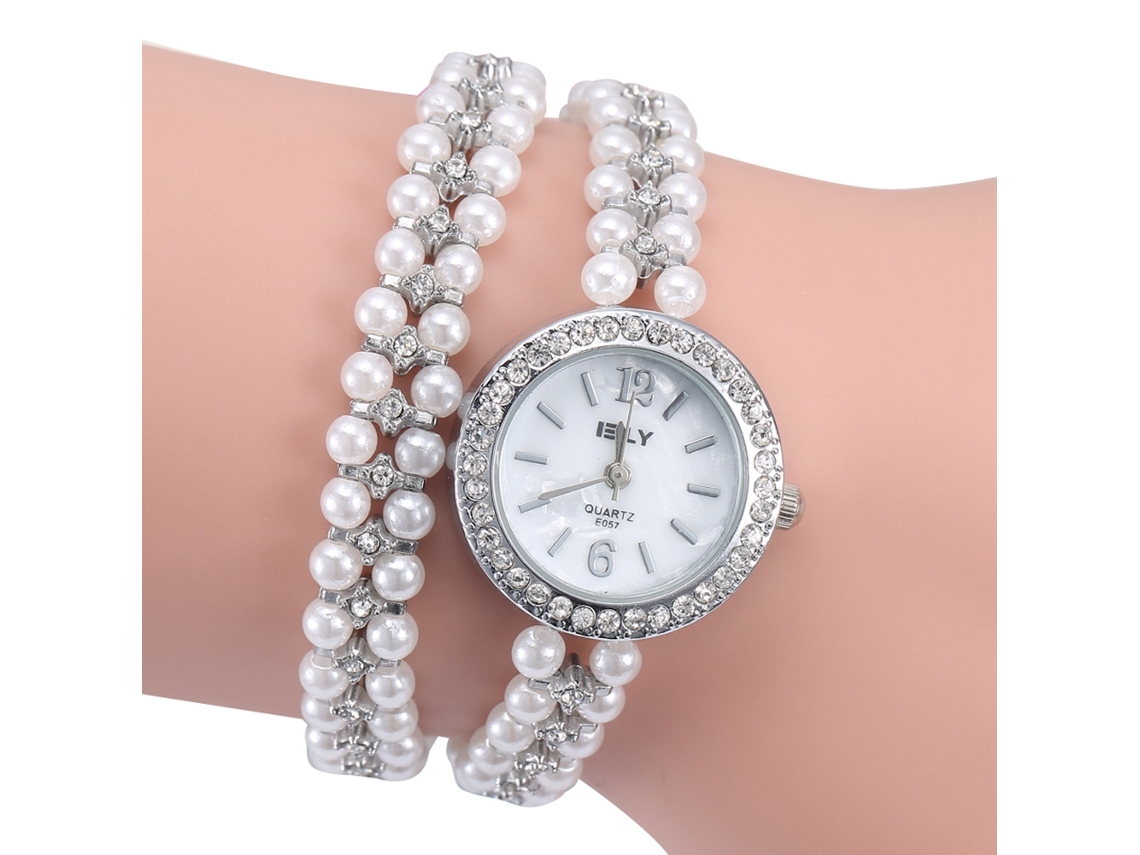 Reloj De Cuarzo De Aleación Para Mujer Zhoulianfa Con Bisel Tallado Y Brazalete De Malla Plateada.