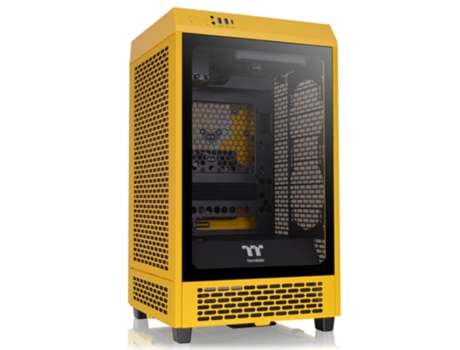 Caja THERMALTAKE The Tower 200 Bumblebee Mini-Itx 2Xusba 3.2 Sin Fuente Negro
