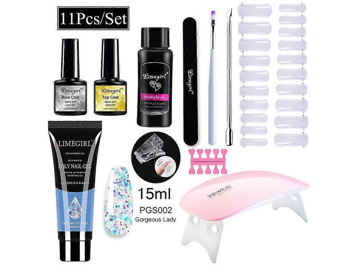 Kit de manicura con lámpara LED de 54 W, torno de uñas de 20.000 RPM, máquina perforadora de uñas, kit y gel UV GOKOCO.