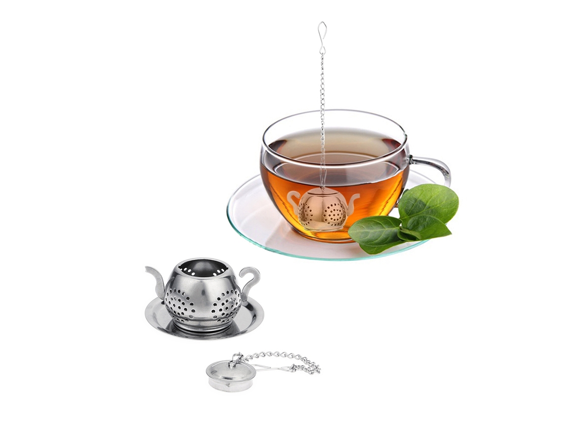 Colador de té de acero inoxidable (para hierbas y especias)