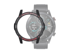 Funda protectora de TPU Huawei Honor Magic 2 de 46 mm para reloj inteligente, color: negro + gris rojo