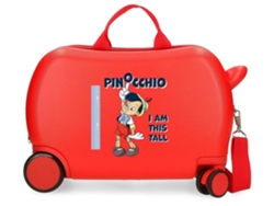 Disney Maleta Correpasillos Abs Rígida Pinocchio Rojo