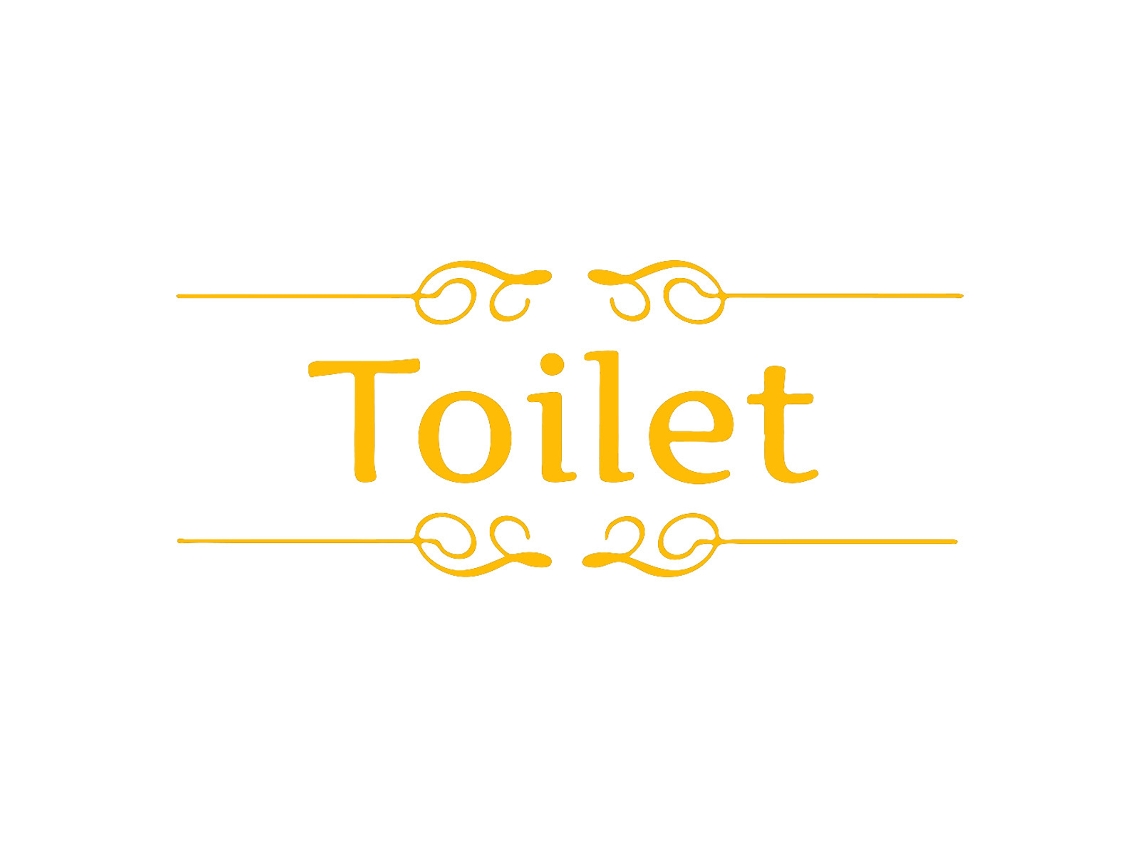 Adhesivo de pared de texto para cocina, baño y puerta (baño) Kofihety