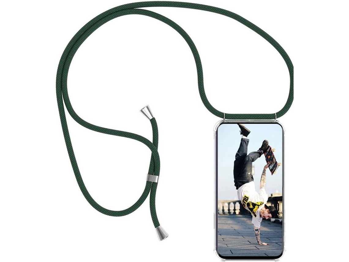 Carcasa Huawei P9 Lite HONGWE. Com cuerda Transparente, Verde