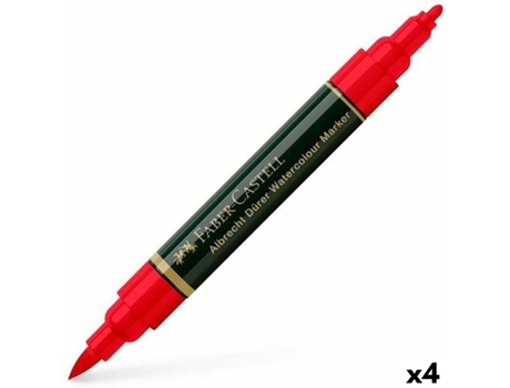 Rotuladoras FABER-CASTELL Durer Rojo 4 Unidades