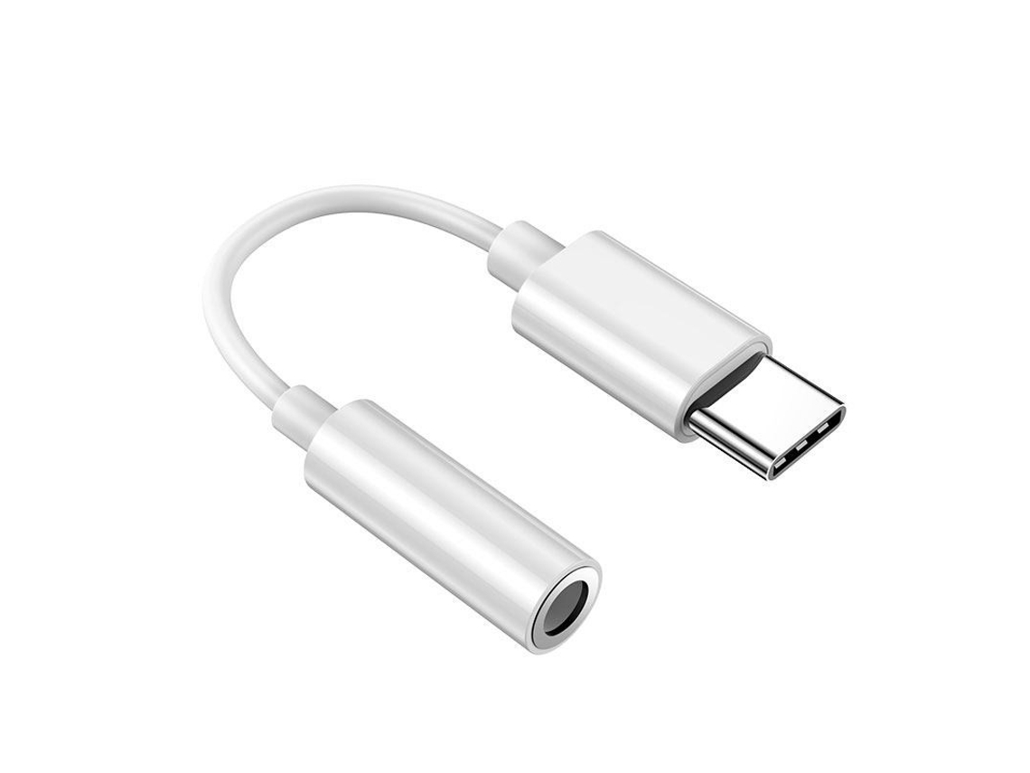 Cable de audio digital USB-C a 3,5 mm para iPhone, auriculares con micrófono y audífonos – Dac White Hexinyigjly