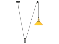 Lámpara Colgante Vidaxl Amarillo Metal (ø22 Cm)