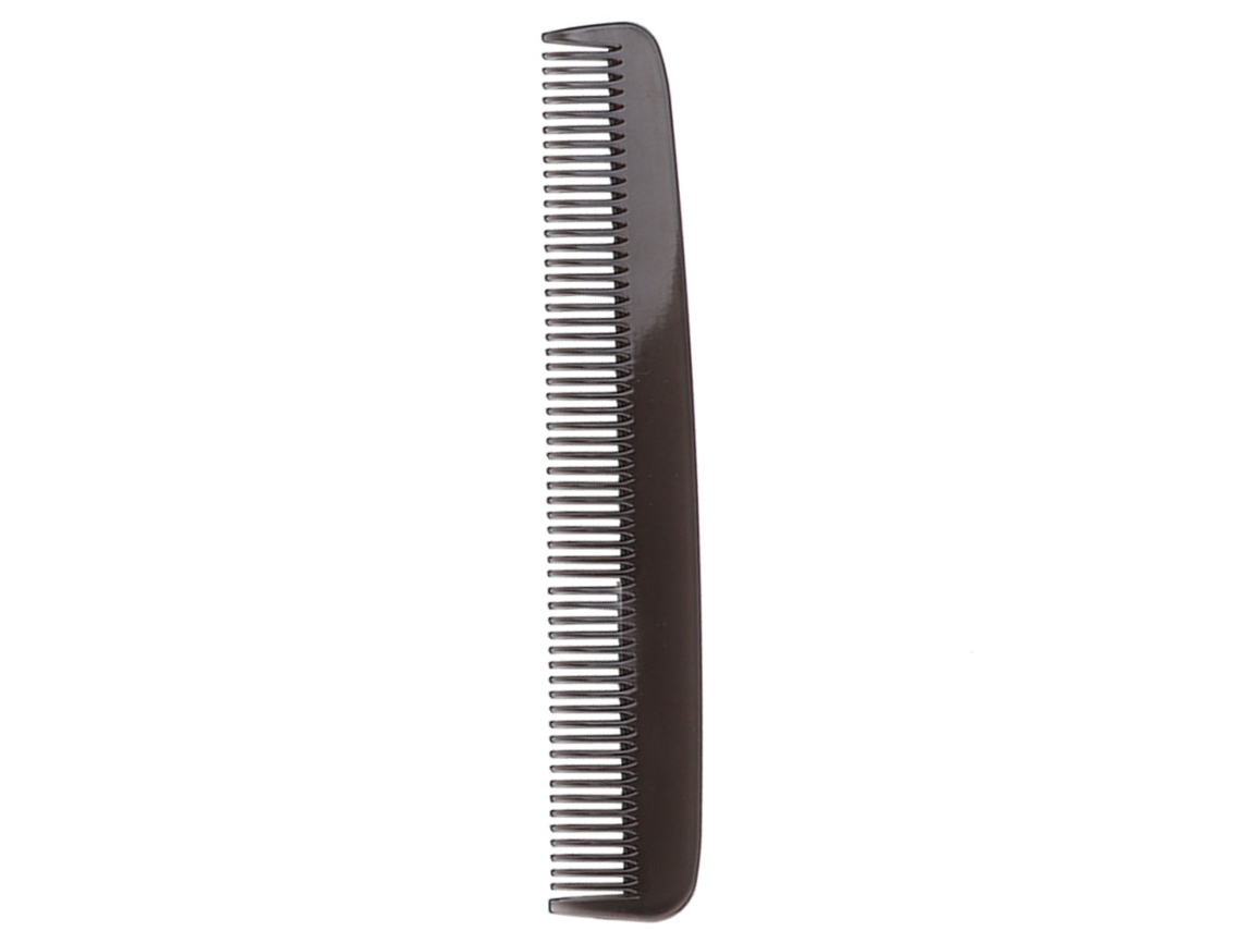 Pente de cabelo portátil estilo retrô 2026, com dentes grandes e longos, ideal para uso doméstico.