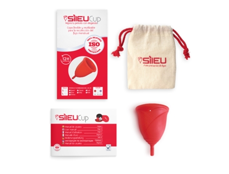 Copa Menstrual SILEU Rose Flexibilidad Soft (Talla: L - Rojo)