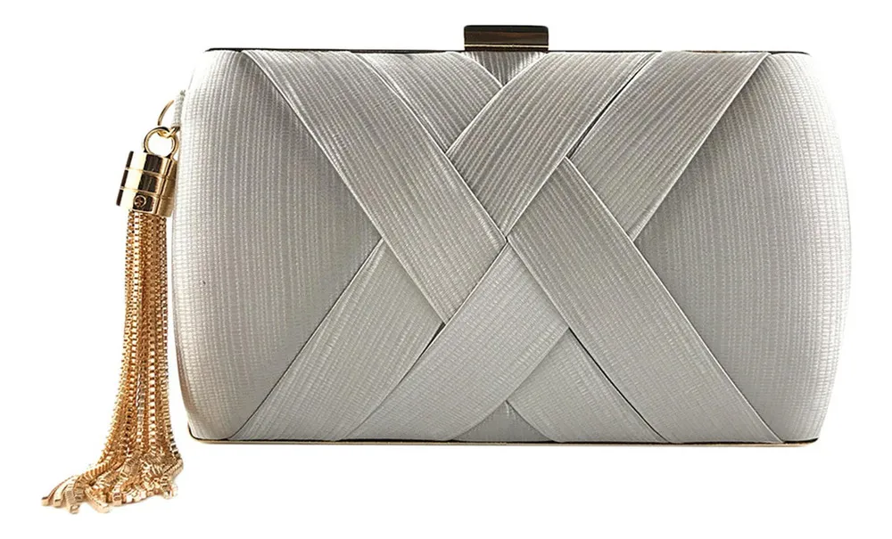 Nuevo y elegante bolso de noche para mujer con colgante, bolso de mano ...