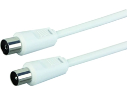 Cable de Antena SCHWAIGER (Coaxial - 5 m - Blanco)