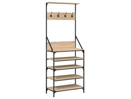 Perchero VIDAXL con zapatero roble Sonoma (70x34x184 cm)