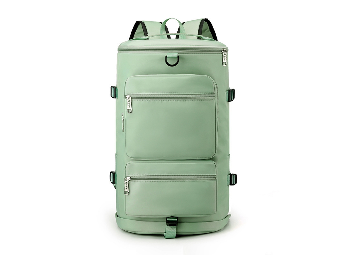 Mochila de viaje informal verde de gran capacidad, unisex, de 20 a 35 l, con compartimento separado para zapatos, Sfushos