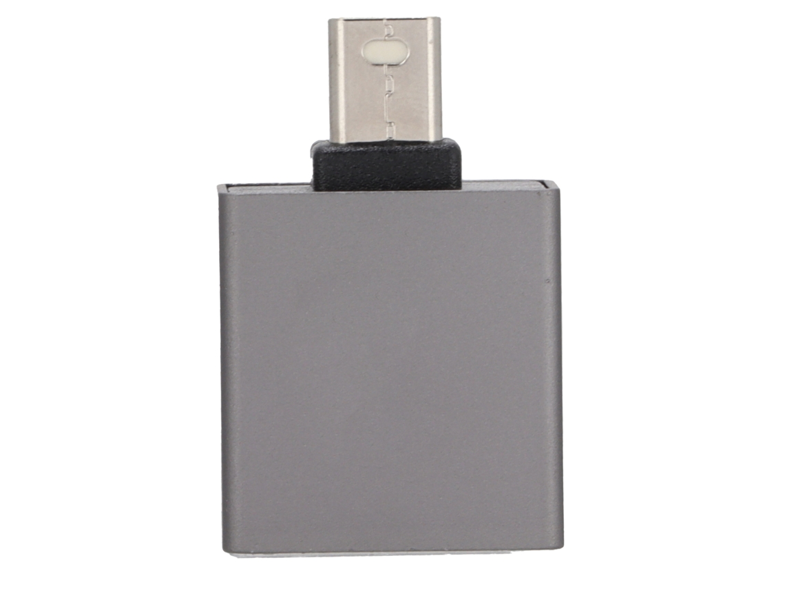 Adaptador Dp Fêmea Para Mini Dp Macho Liga De Alumínio Transmissão Hd 8k 60hz Plug And Play