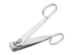 Tijeras Para Uñas Con Mango Seguro Para Movilidad Reducida Y Uso Ambidiestro, Acero Al Carbono, Color Plata.