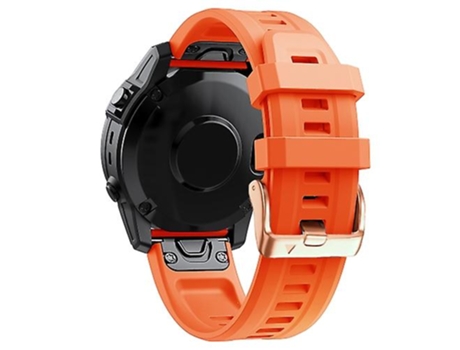 Correa Smartwatch Para Garmin Fenix 5S Plus 20Mm Correa De Reloj De Silicona Naranja VENISYMLIS